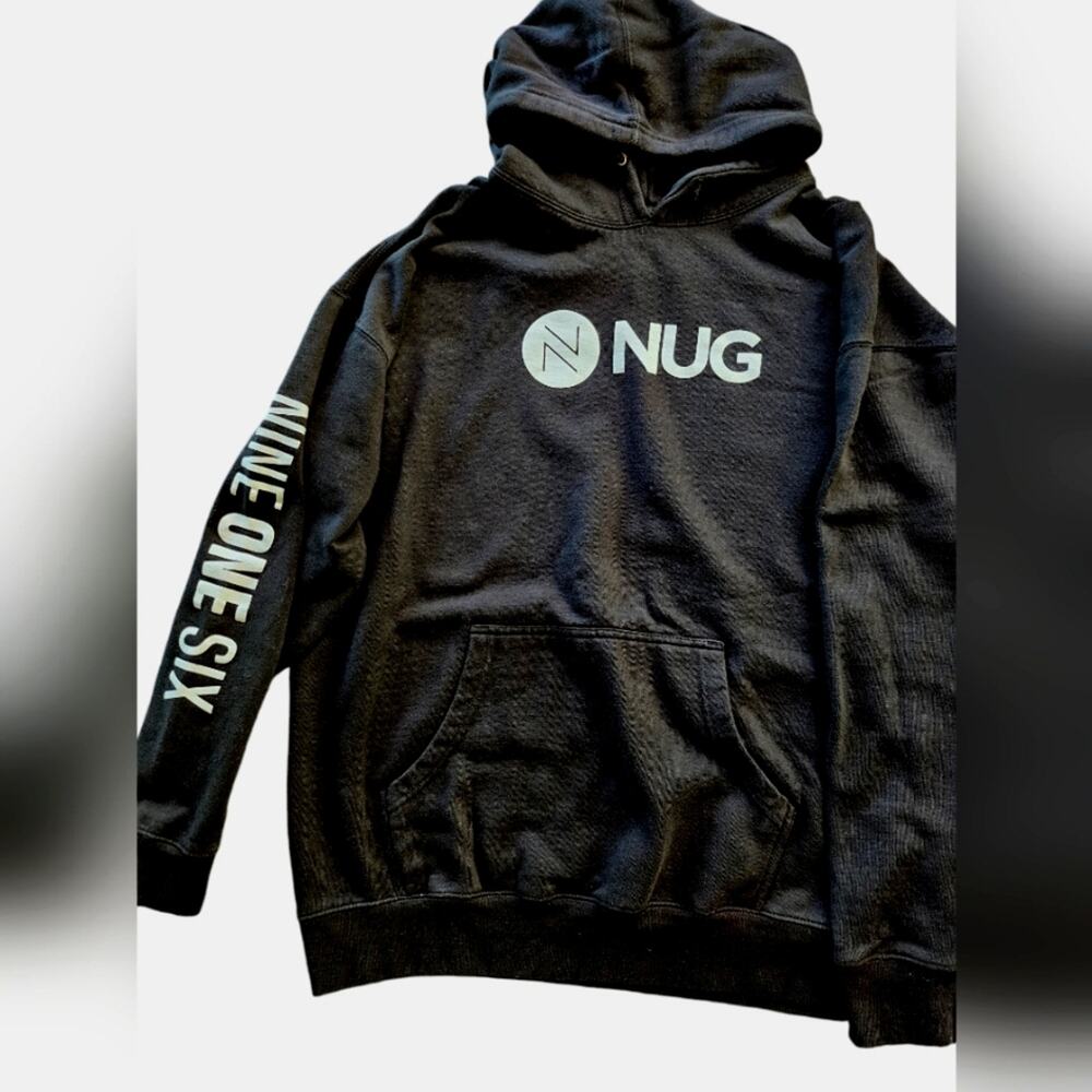 Independent Trading Co NUG Mens XL Graphics NINE ONE SIX 420 Hoodie Jacket Black